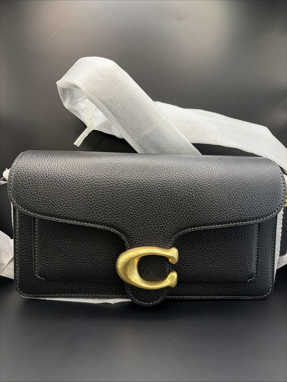COACH Tabby Shoulder Bag 26 B4/Black Pebble NWT USA